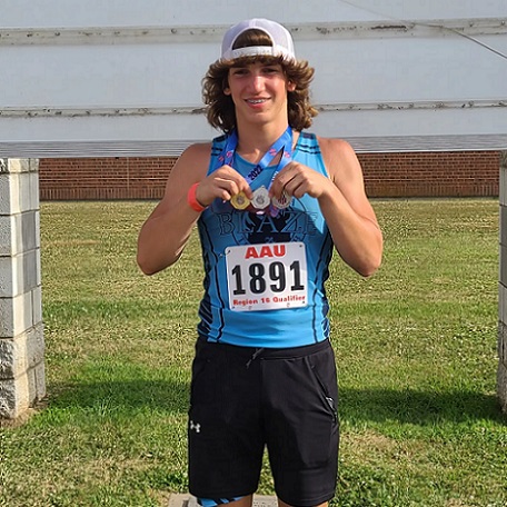 Concordia High School Freshman Grayson Stephens Has Qualified to Compete in Three Events at the Upcoming AAU Junior Olympics in Greensboro, North Carolina