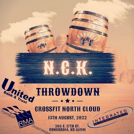 NCK Throwdown, a Partner Competition with Both Rx and Scaled Divisions, Will Take Place at the CrossFit North Cloud Fitness Gym in Concordia on Saturday, August 13th