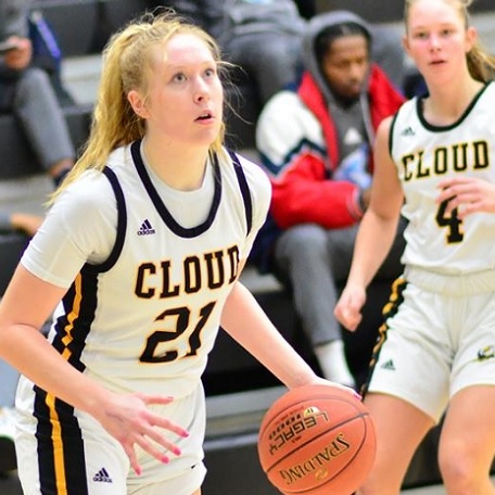 Sarah Lawless Netted a Career-High 15 Points on Sunday, January 22nd to Finish as Cloud County's Lone Scorer in Double-Figures