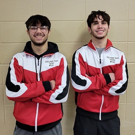 Concordia Seniors Koby Tyler and Daniel Vines Both Medaled at the 2023 KSHSAA Class 4A State Wrestling Tournament in Salina