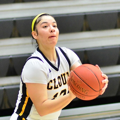 Sophomore Alize Ruiz Broke the Cloud County Single-Season Rebounding-Record on Tuesday, March 7th, Finishing the Season with 375 Rebounds