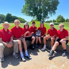 The Concordia High School Varsity Boys Golf Team Took Second Place in the 2022 Kansas State High School Activities Association Class 4A Boys Golf Tournament in Hesston on Monday, May 16th
