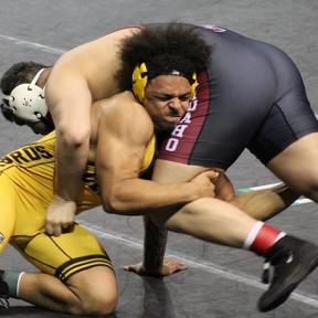Cloud County's Ibrahim Ameer Had Three Falls and a Technical Fall on Saturday, Placing Second in the 197-Pound Weight Bracket