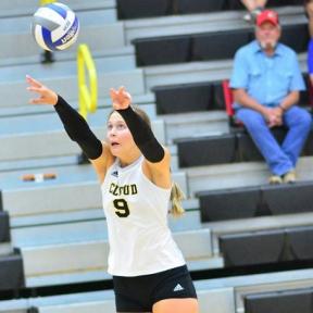 Katelynn Brogan Had a Team-High Nine Set Assists to Go Along with Eight Digs and Three Kills Wednesday, September 6th in Cloud County's Home Conference Match with Hutchinson