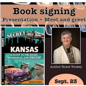 The Republic County Historical Museum will Host a Presentation from Roxie Yonkey, Author of "Secret Kansas: A Guide to the Weird, Wonderful and Obscure," at 3 pm on Saturday, September 23rd