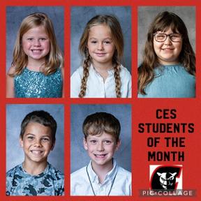 Concordia Elementary School Students of the Month for March